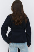 14+ felt wrap jacket - Antique white