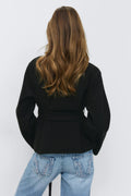 14+ felt wrap jacket - Noir