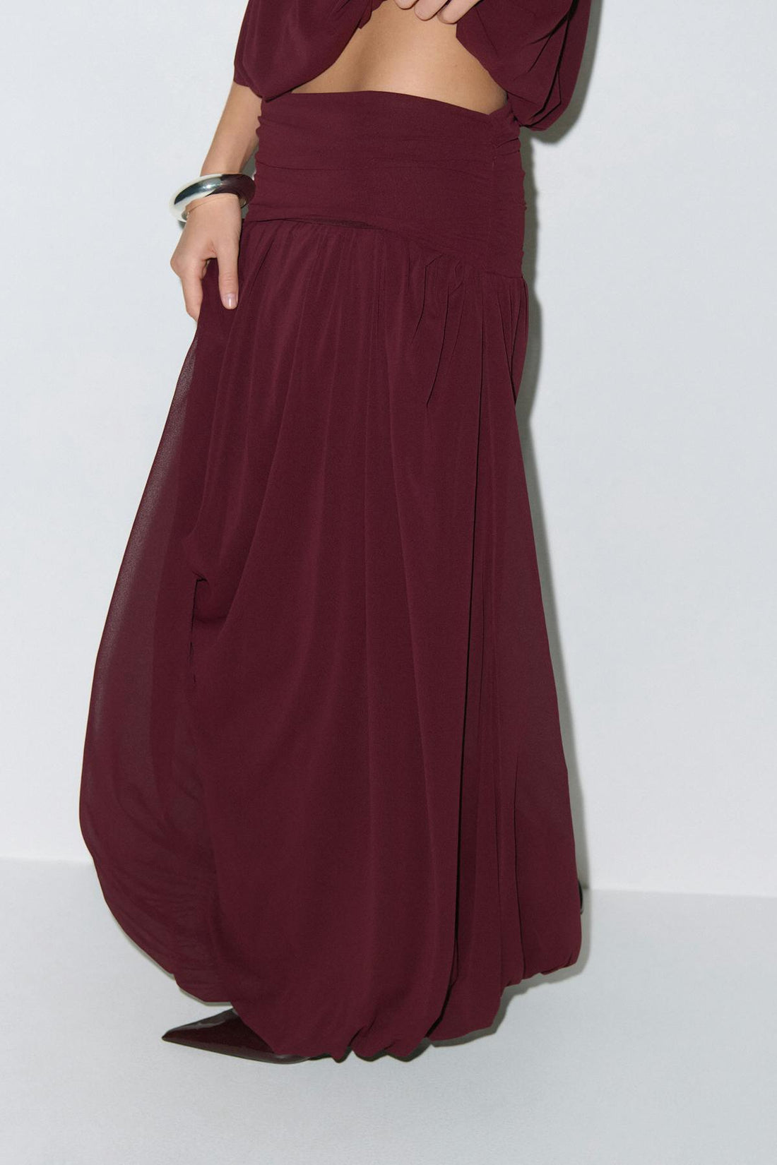 Balloon maxi skirt - Wine tasting