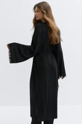 Soft lace loungewear robe - Pink dot