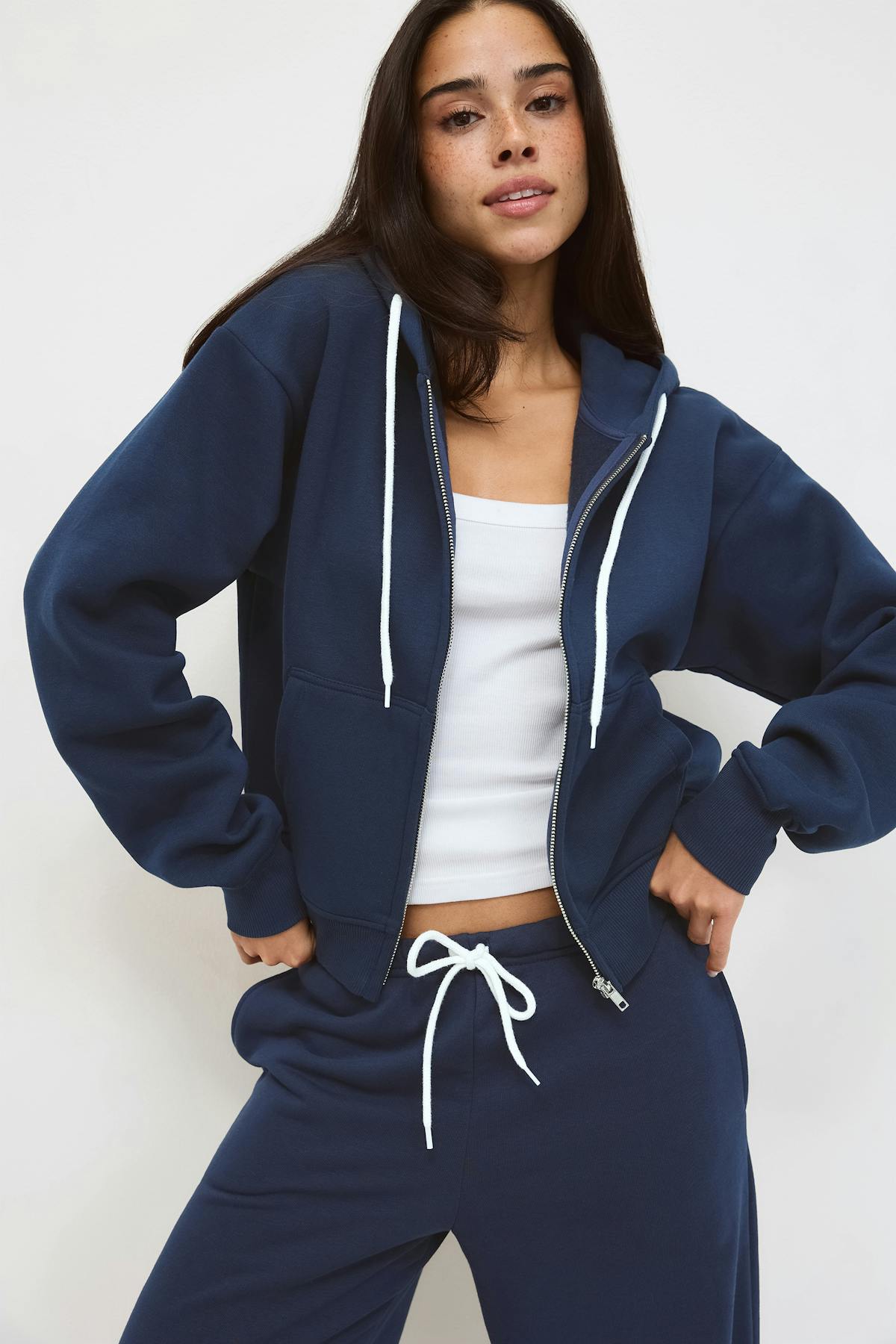 Ultimate zip hoodie - Lt grey melange