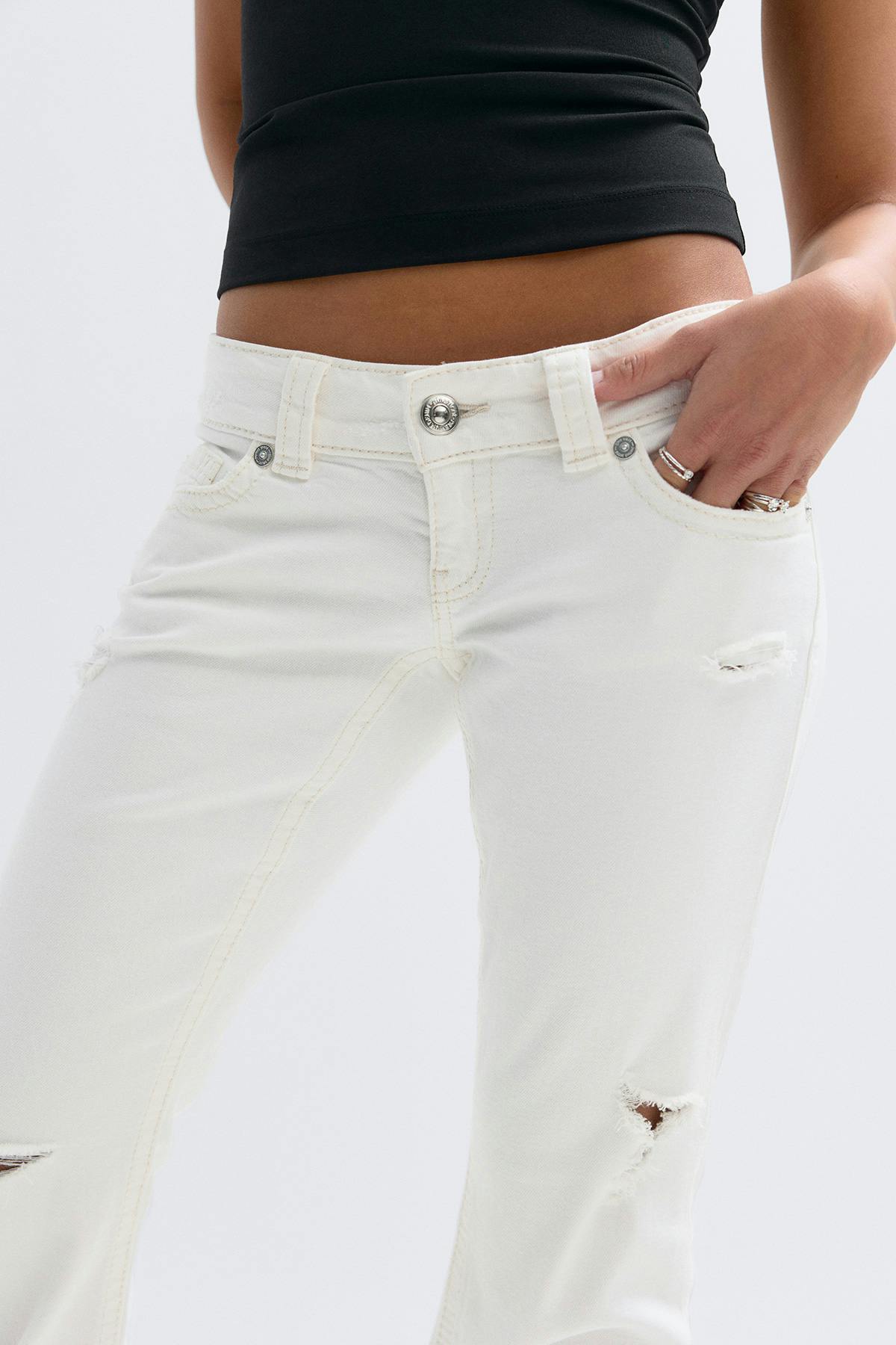 14+ low rise jeans petite - Blanc