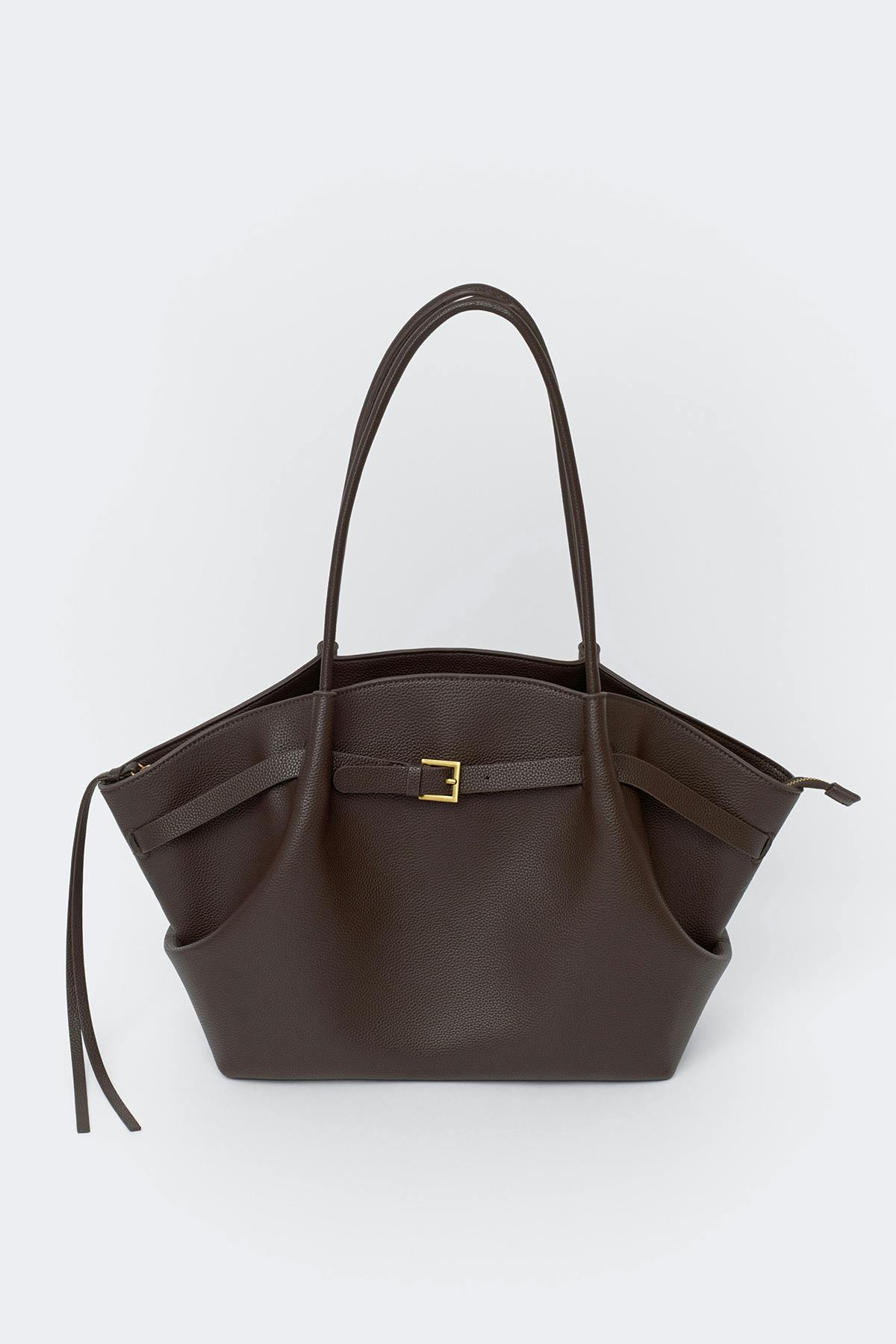 Large fold detail bag