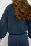 Sport fleece jacket - Dusty blue