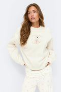 Oversized loungewear sweater - White swan