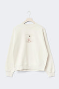 Oversized loungewear sweater - White swan