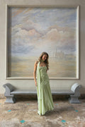 Embroidery maxi dress - Creme