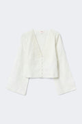 14+ lace blouse - Blanc cassé