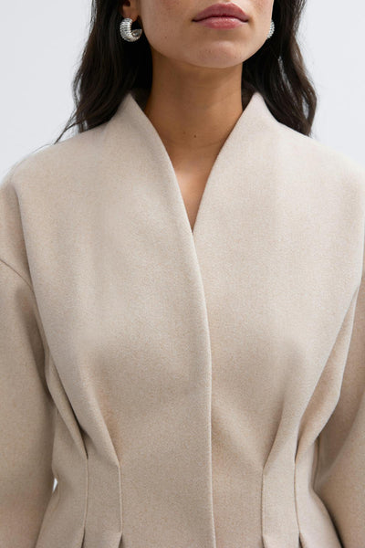 Sculpted felt jacket