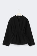 Sculpted felt jacket - Noir