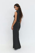 Dot maxi skirt - Black dot