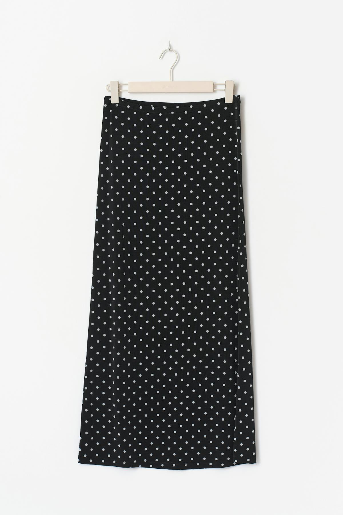 Dot maxi skirt - Black dot