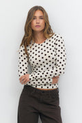Dot top - Cream dot