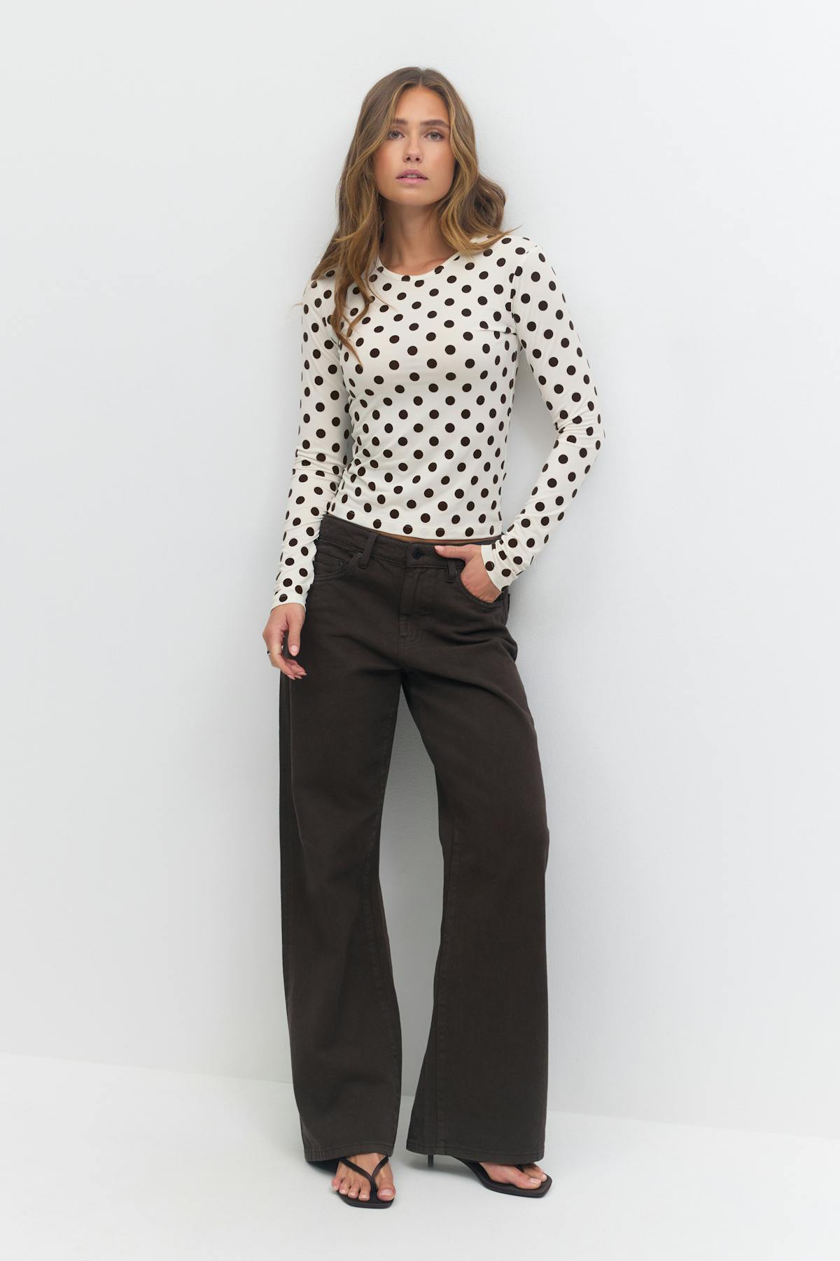 Dot top - Cream dot