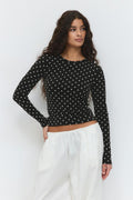 Dot top - Cream dot
