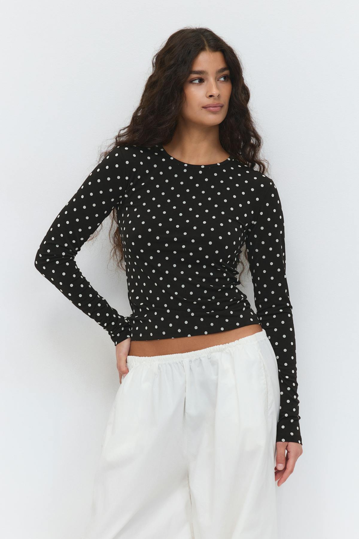 Dot top - Cream dot