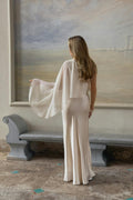 One shoulder maxi dress - Creme