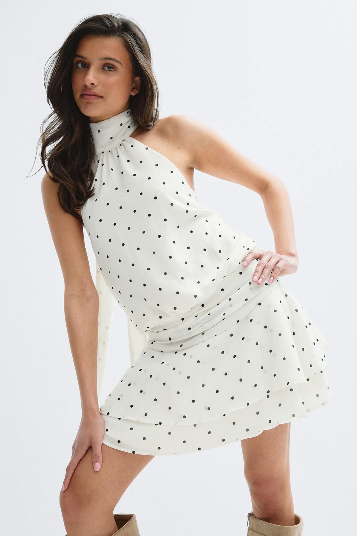 14+ halterneck dress - Flan