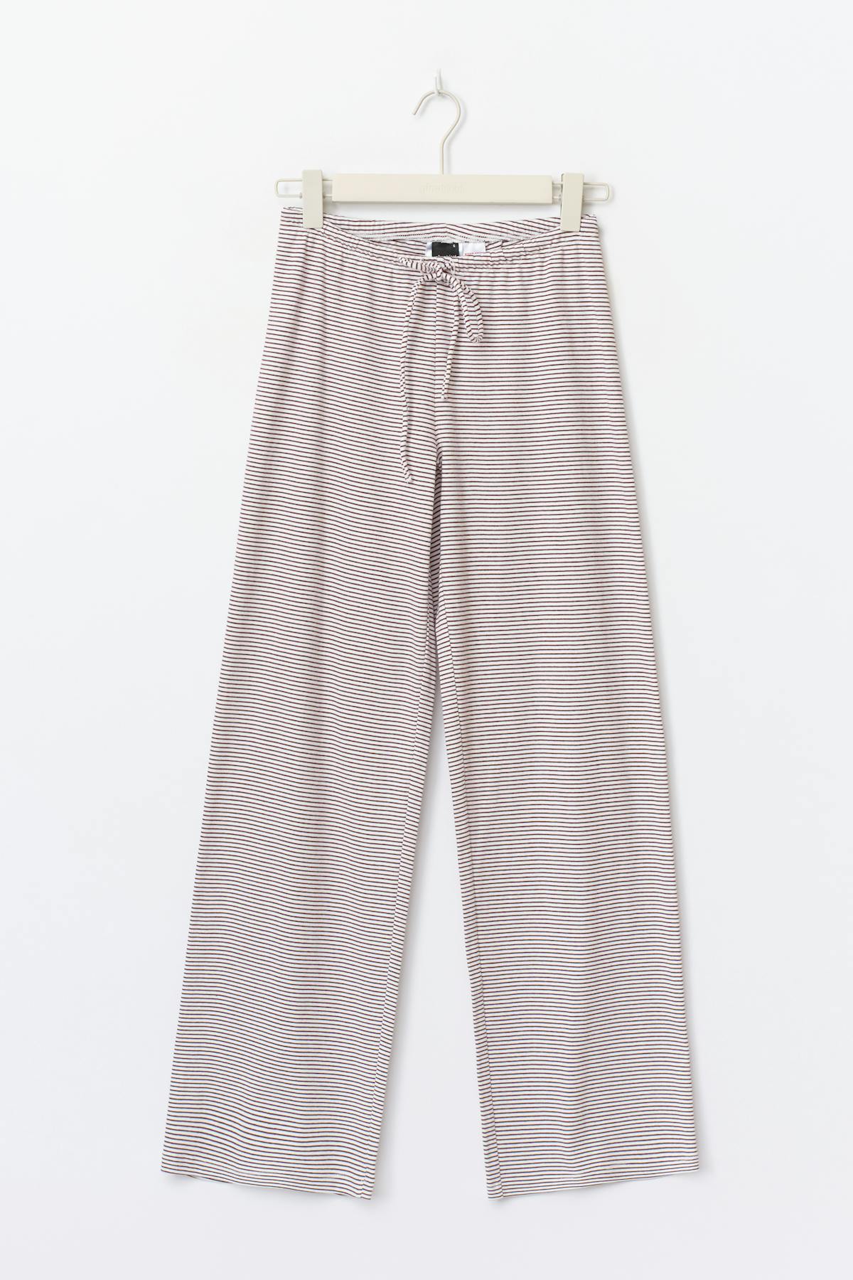 Stripe loungewear trousers - Riored/white stripe