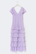 Frill maxi dress - Creme