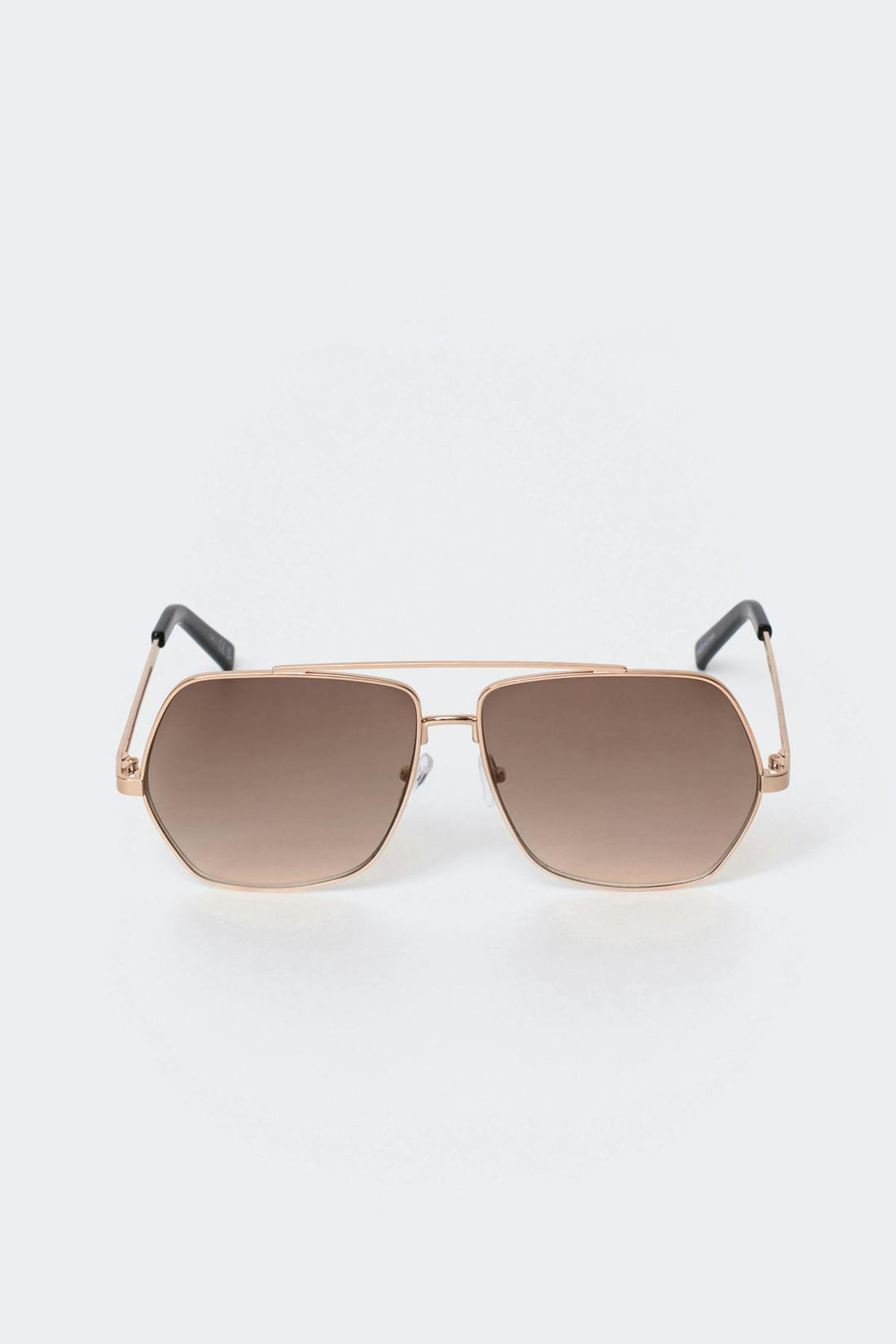 Metal frame aviator sunglasses - Black/gold