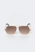 Metal frame aviator sunglasses