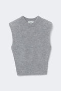 Knitted vest - Crème