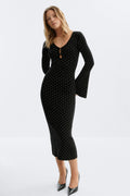 knitted dress - Mid grey mel
