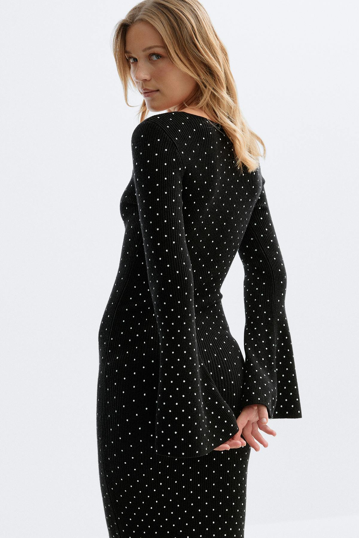knitted dress - Haute red