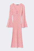 knitted dress - Brunnera blue