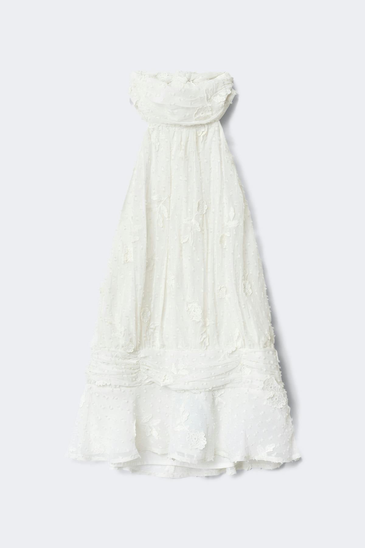 14+ halterneck top - Blanc cassé