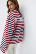 Stripe long sleeve tee - Biking/vntg