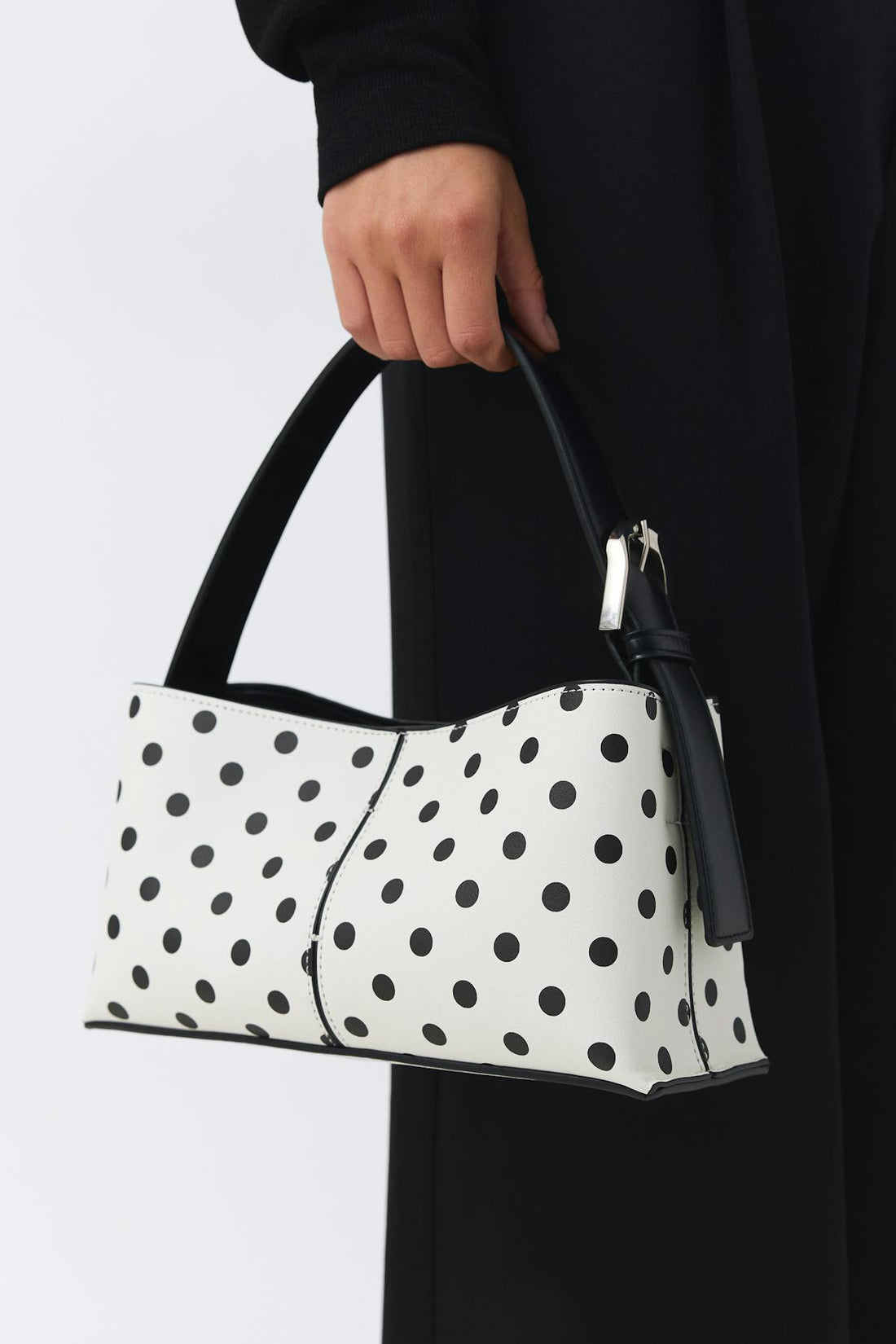 Small handbag - Black dotted