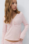Y pyjama top - Rose clair