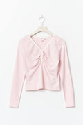 Y pyjama top - Rose clair