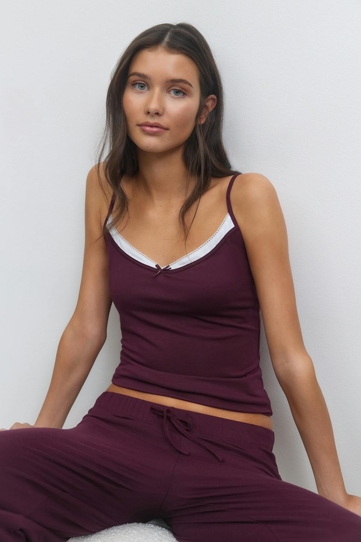 14+ double singlet - Bordeaux foncé