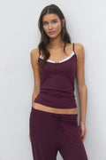14+ double singlet - Bordeaux foncé
