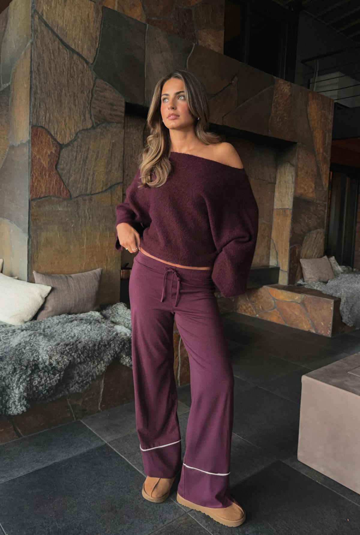 14+ pyjama trousers - Bordeaux foncé