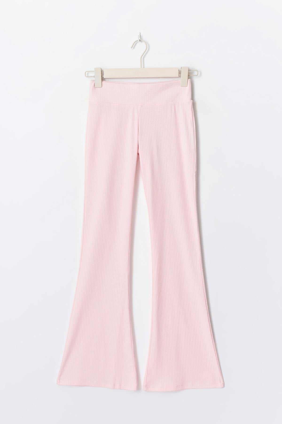 14+ flared leggings - Rose clair