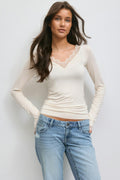 14+ lace top - Noir