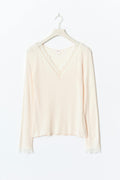 14+ lace top - Creme