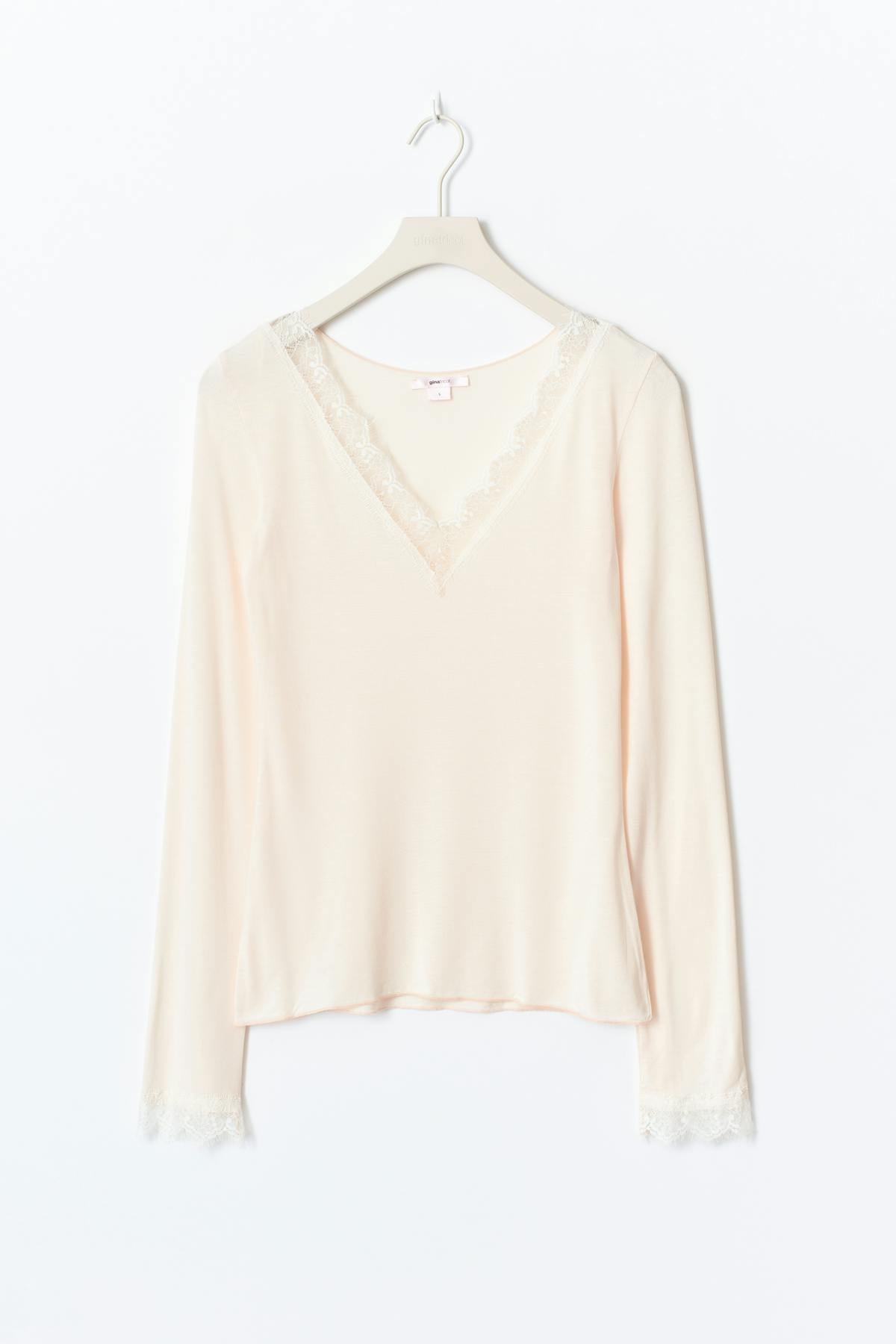 14+ lace top - Creme