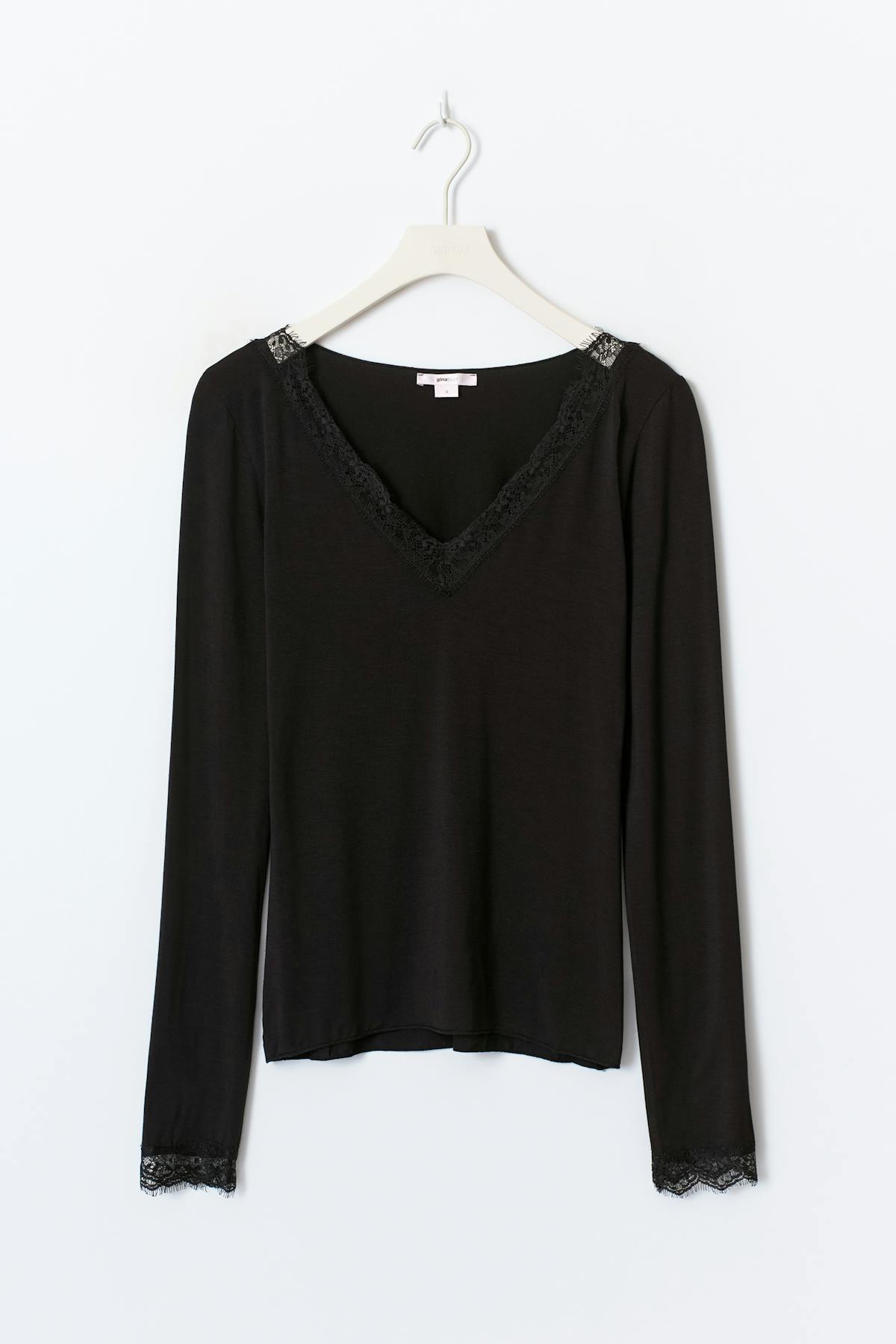 14+ lace top - Noir