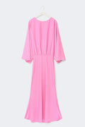 Draped back maxi dress - Rose