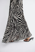 Crinkle maxi dress - Marron