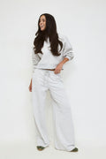 Comfy low sweatpants - Lt greymelange