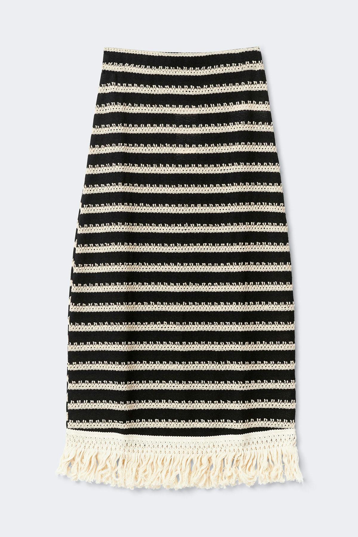 Crochet fringe skirt - Stripe