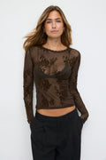 Mesh top - Noir