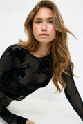 Mesh top - Noir