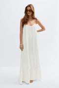 Flowy maxi dress - Blanc cassé